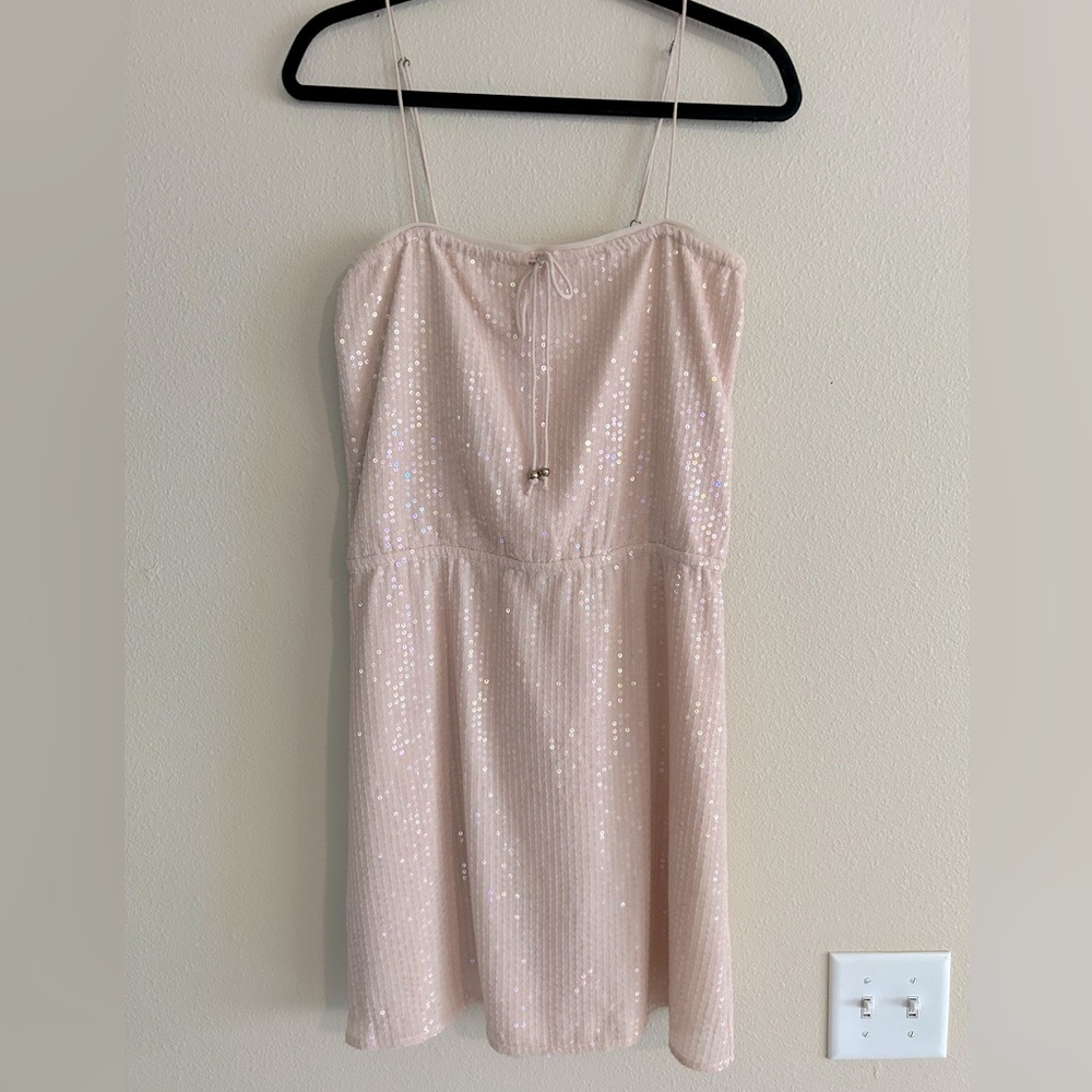 Blush Sequin Tunic Dress